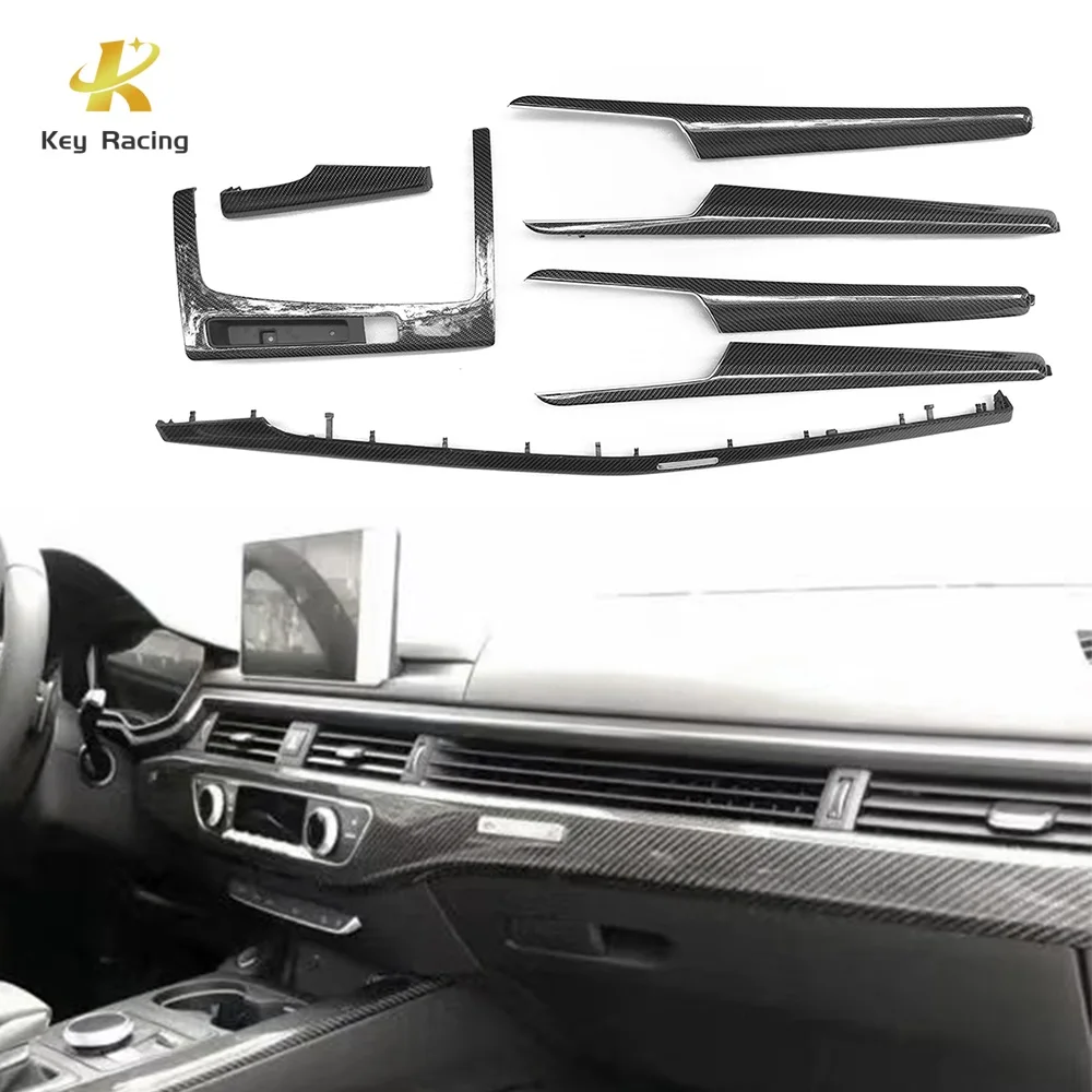 

Q5 Interior Trims Carbon Fiber Replacement Style Central Control Dashboard Trim Decorations For Audi Q5