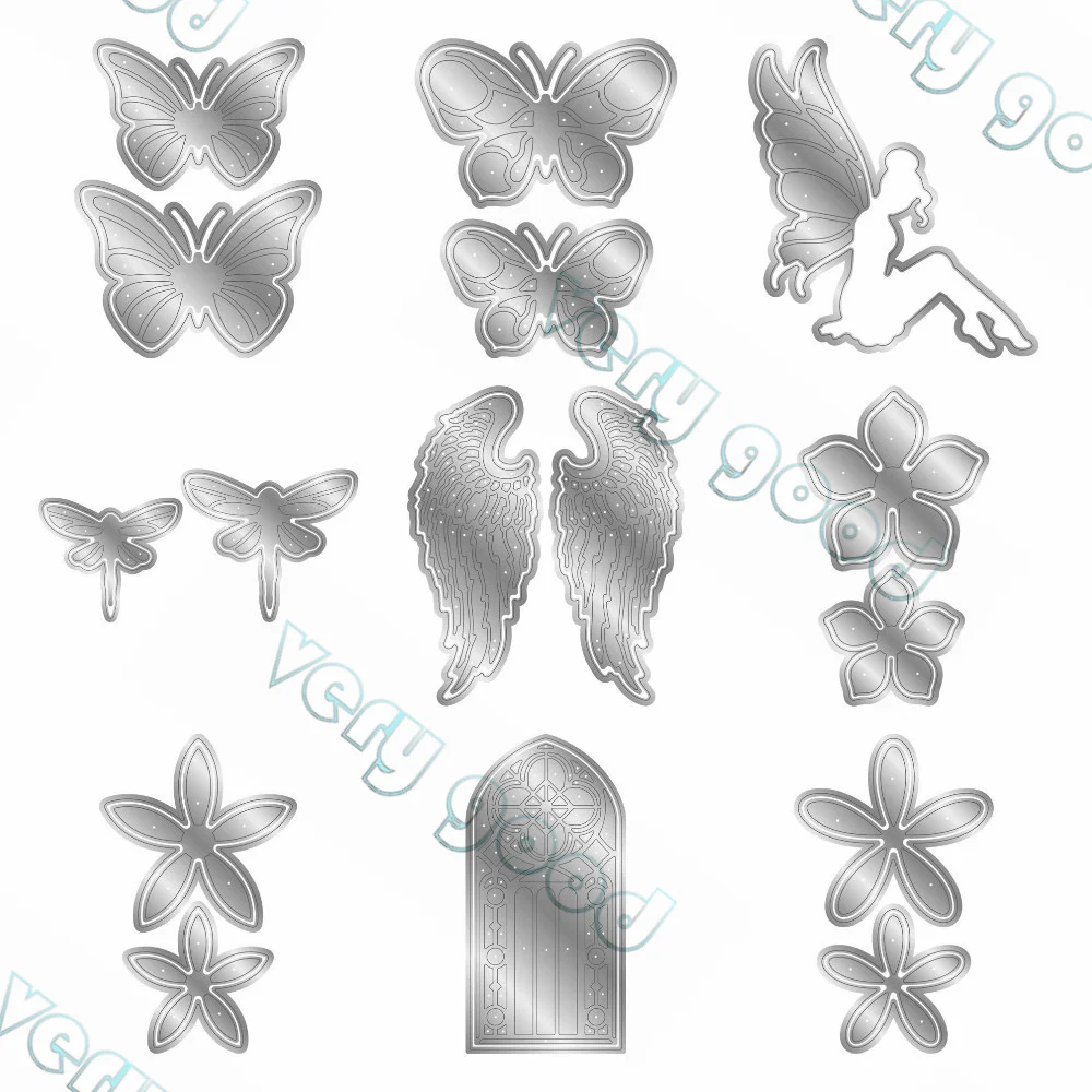 

egant Fairy Delicate Butterflies 2024 Arrival New Cut Die Various Card Series Scrapbook Paper Craft Knife Mould Blade Punch