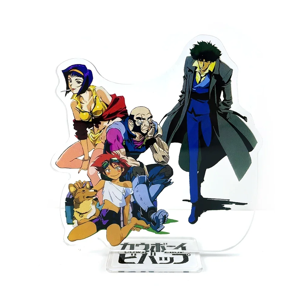 Cowboy Bebop Spike Spiegel tiefschwarz Faye Valentinstag ed ein Acryl Stand Figur Modell Teller halter Kuchen Topper Anime