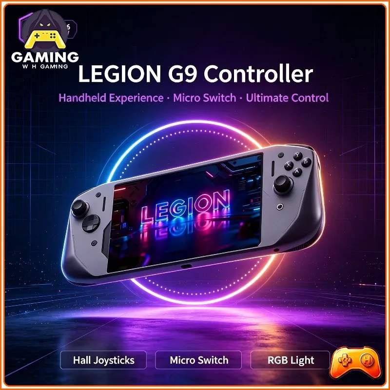 Legion G9 2026 Game Controller For Legion Y700 5th Tablet Carbon Crystal Gray Handheld Micro Switch Buttons Hall Linear Triggers