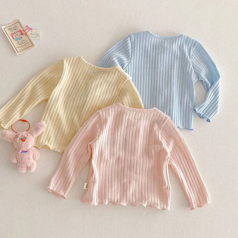 MILANCEL New Spring Kids Cardigan 0-5T Children Cute Colorful Buttons Sweater Jacket Girls Sweet Coat