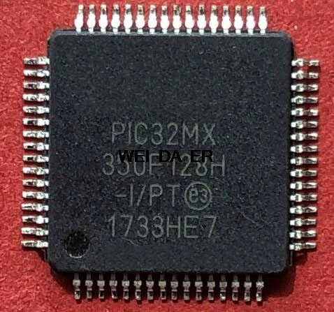 PIC32MX350F128H-I/PT   QFP64