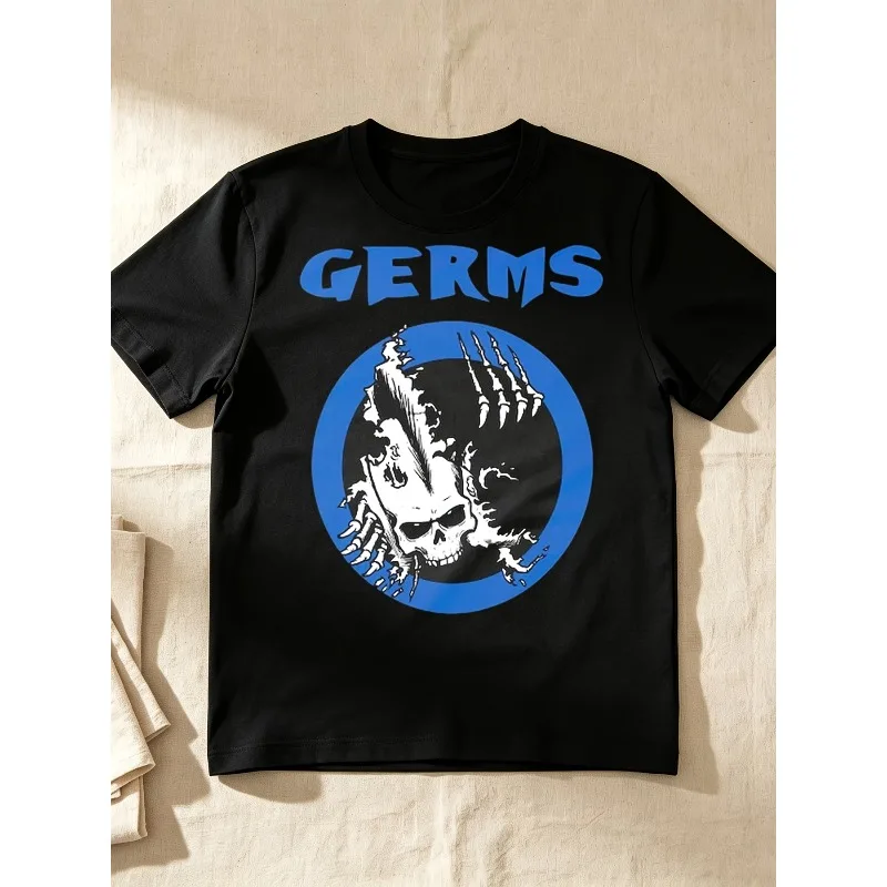 New autumn and winter product Punk Rock The Germs pattern men's T-shirt