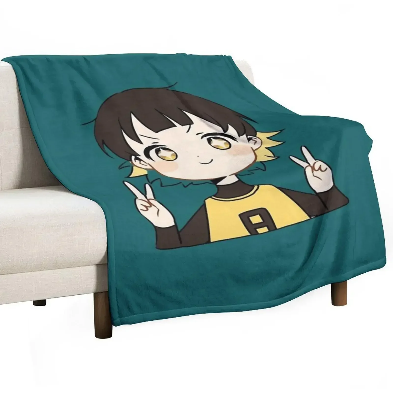 

Bachira meguru Throw Blanket Bed Fashionable anime Blankets