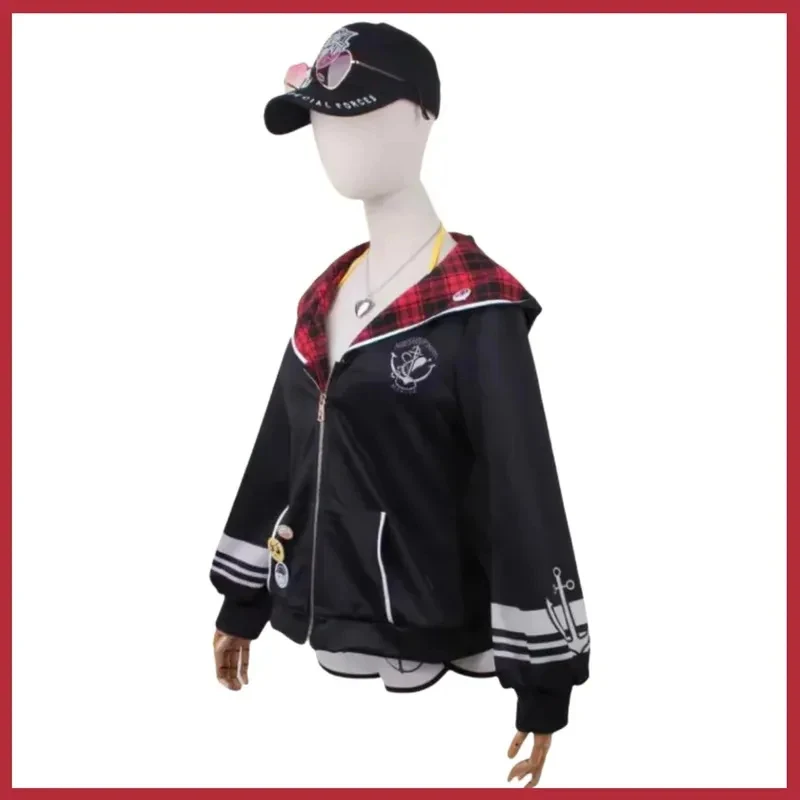 Anime Youtube Hololive Houshou Marine Cosplay Costume Captain Bikini Swimsuit Swimwear Shoes Wig Woman Sexy Summer Day Bea FD1;6 - view 3