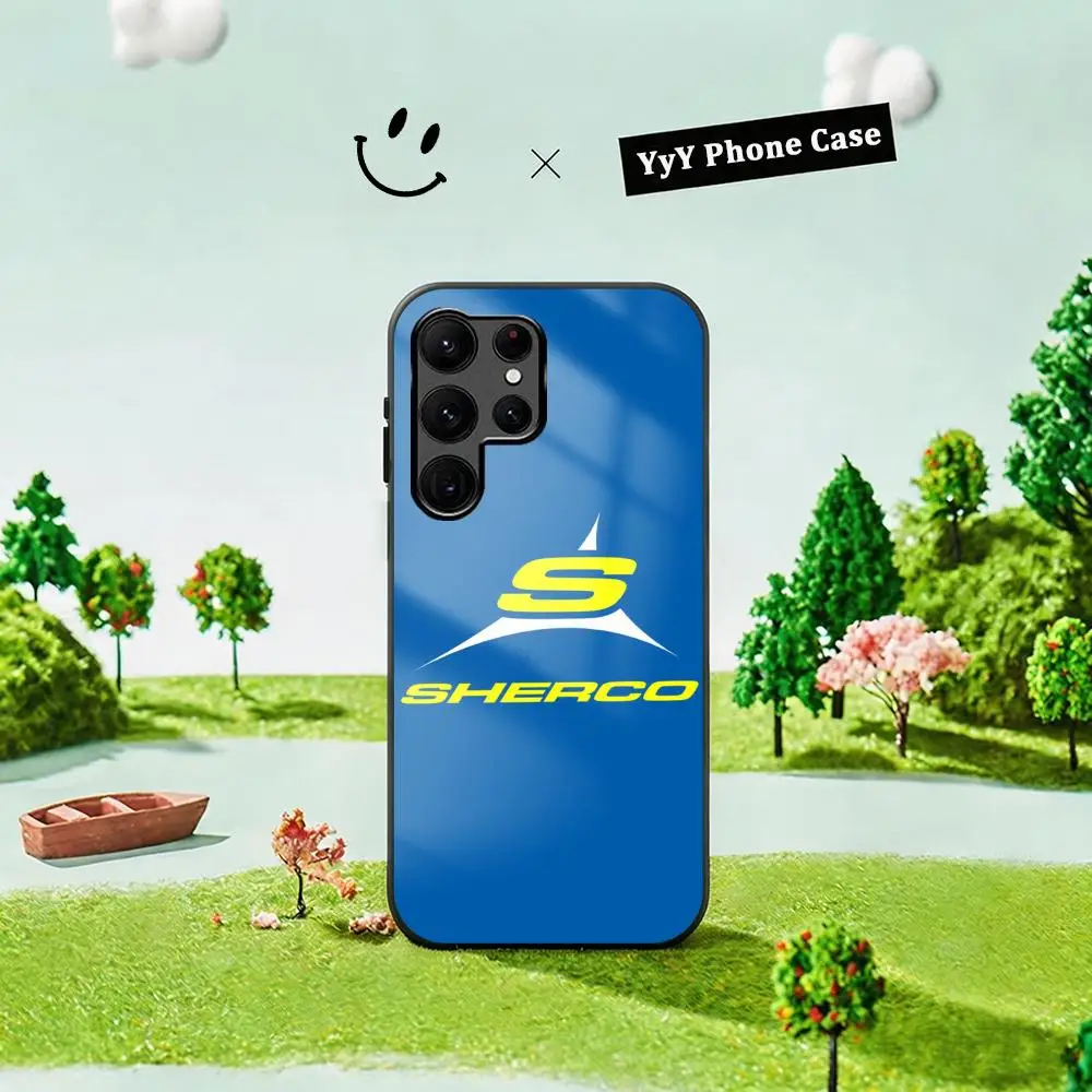 Sherco logo hot fashion Phone Case For Samsung S26 S25 S24 S23 S22 S21 S20 Plus Ultra Note20 Glass Magnetic Case