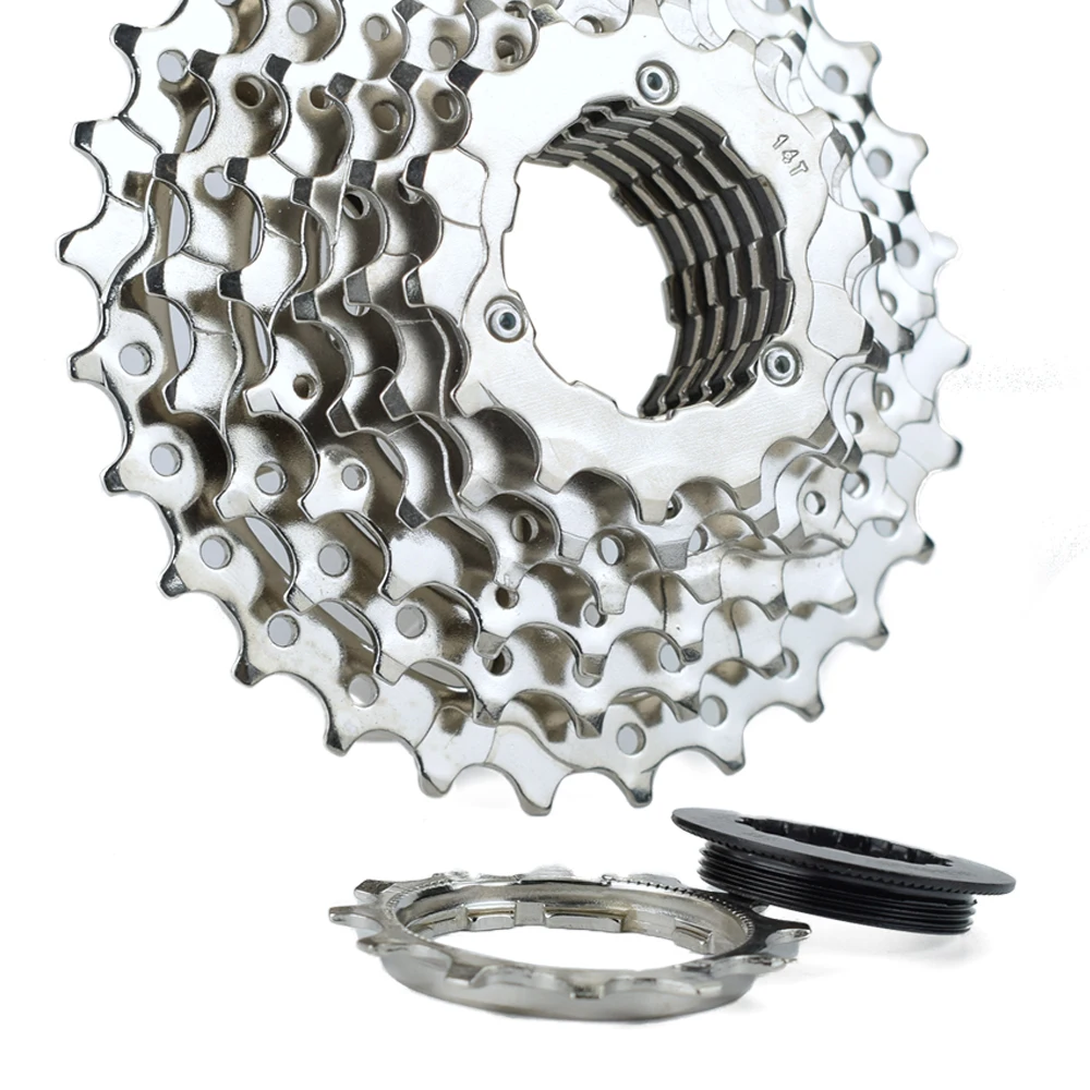 1pc VG Sport 7 Geschwindigkeit Rennrad Kassette 12-28T/32T Silber Farbe Fahrrad Freilauf Kettenrad Zahnräder 7s Fahrrad Zubehör Fahrrad Teile – Detail 8