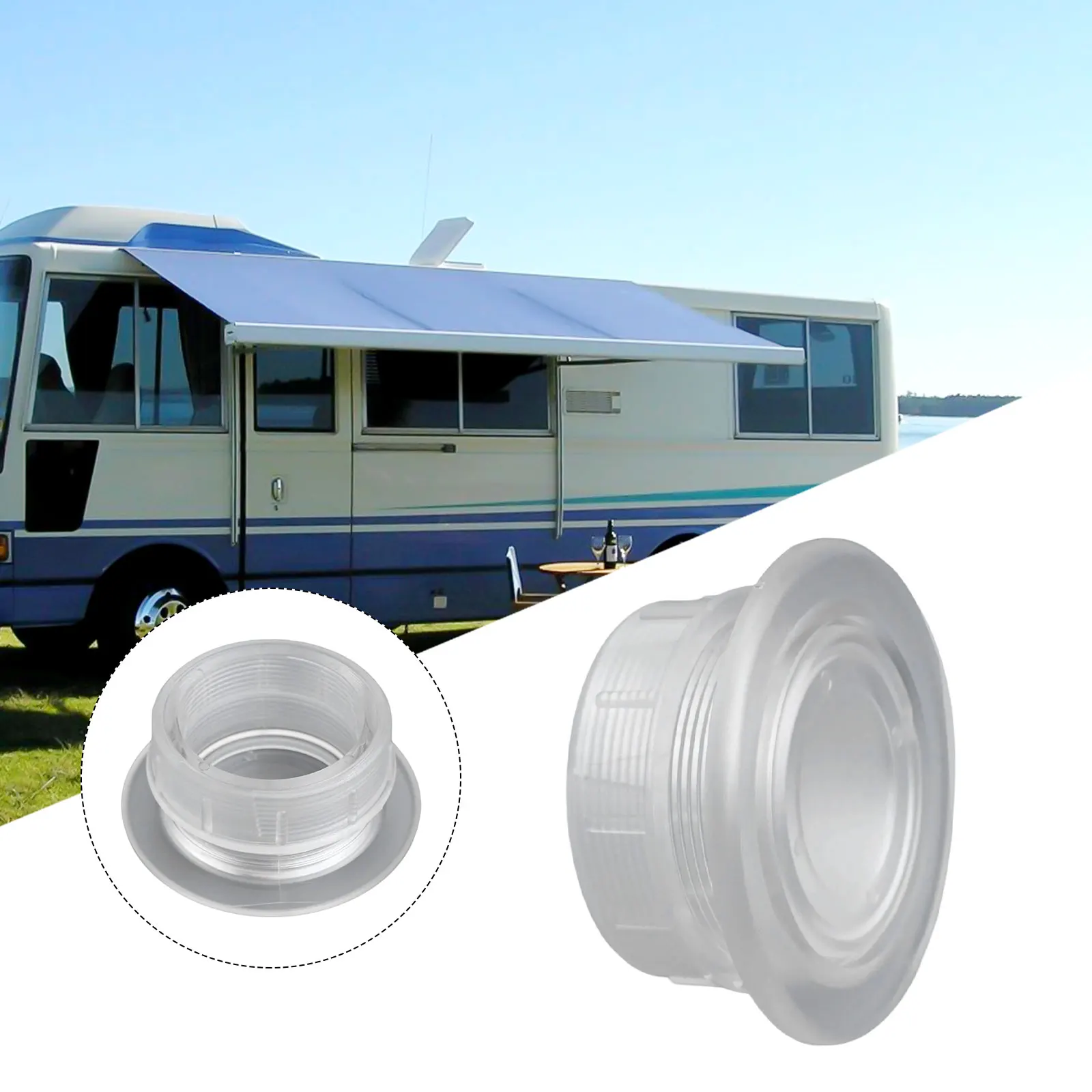 

RV Umbrella Hole Ring Cover For RV Parasol Umbrella Table Hole Plastic 1.63 Inch RV Parasol Umbrella Hole Ring Cap Cover