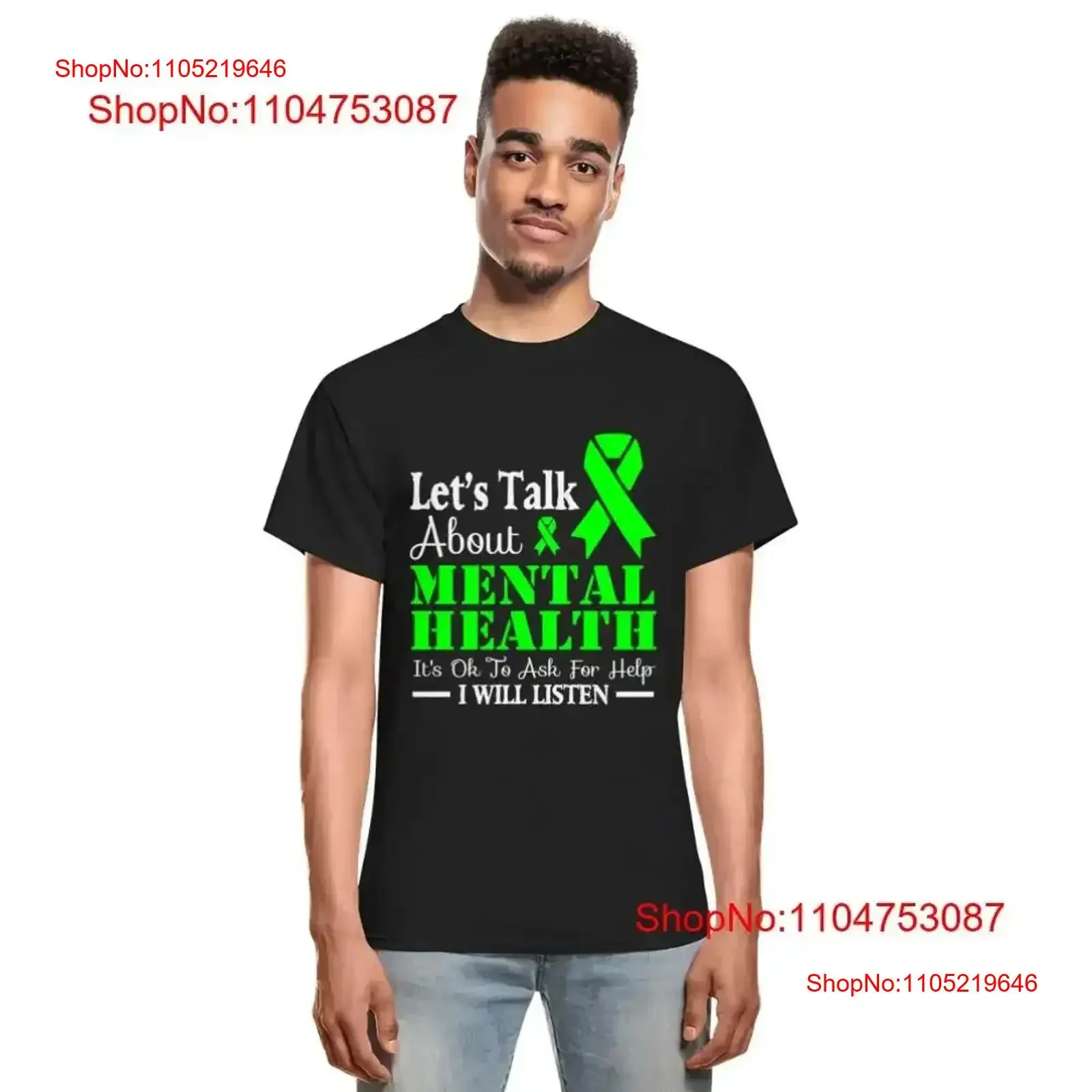 

Футболка Let's Talk About Mental Health, винтажная, мягкая, удобная, дышащая, модная, дизайнерская, винтажная одежда