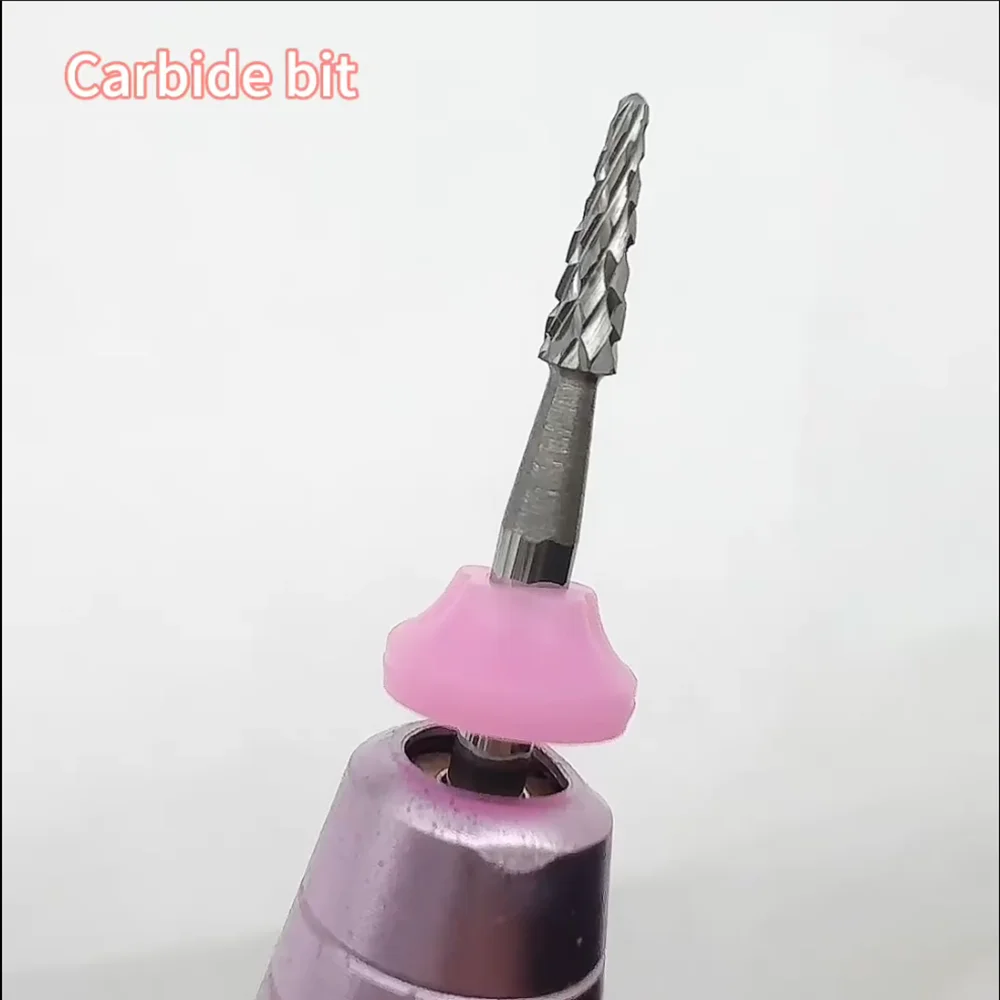 1Pcs Carbide Nail Drill Bit, Tungsten Steel Nail File Cutter, Pedicure Manicure Milling Cutter Tool, 2.35mm, with Compatible wit
