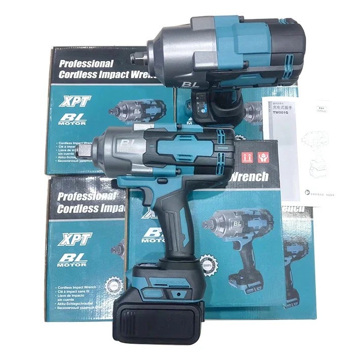 Professional Cordless Air Impact 2100NM Impact Wrench Powerful Brushless Wrench Electric Power Wrenches