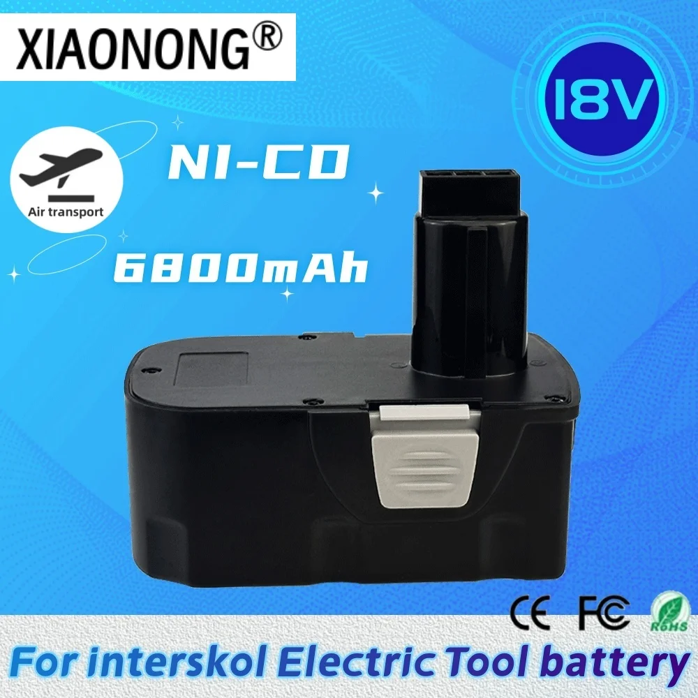 

18V 6800mAh Ni-CD Battery for Interskol H18 Power Tool Replacement Cordless Drill Battery Brand New