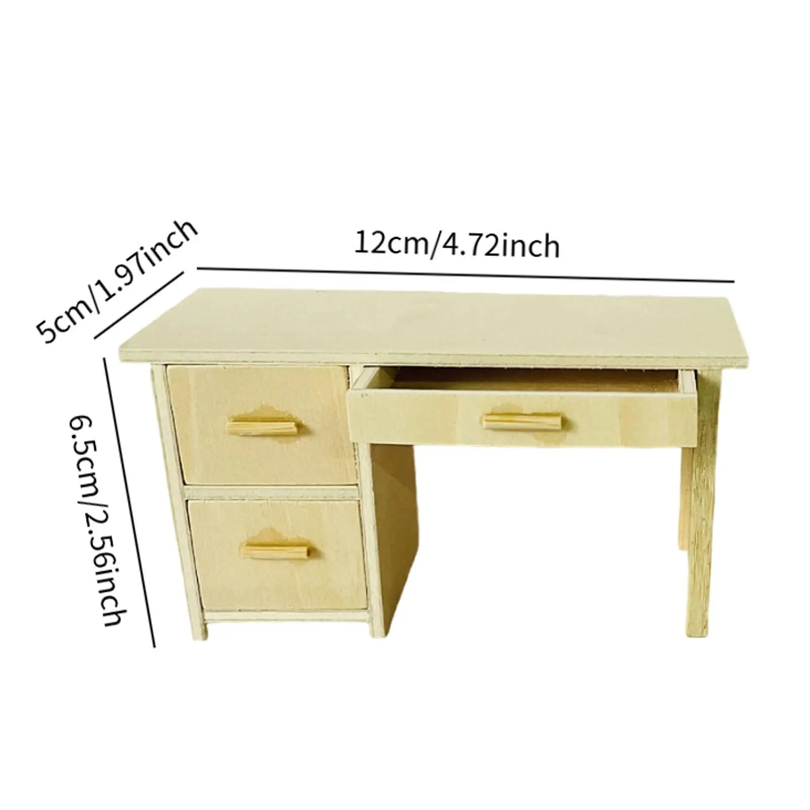 Meubles décoratifs en bois pour maison de poupée, miniatures réalistes, décor de salon, meubles en bois pour décoration de maison de poupée 1/12