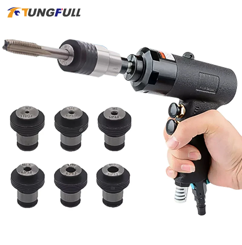Pneumatic Tapping Machine Gun M3-M12 Pistol Type Power Thread Tool for Drilling Precision Engineering Thread Tools