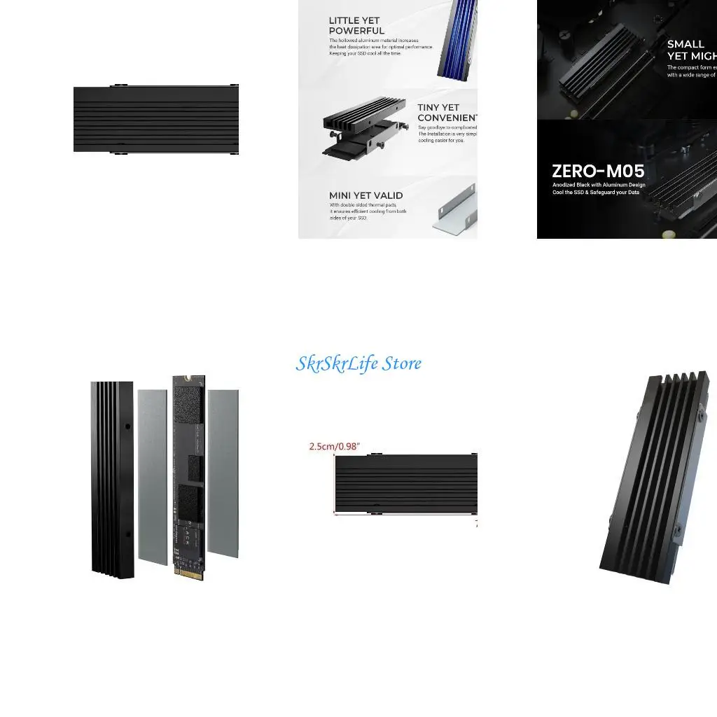 

E65E Experience Faster and More Stable Performances Advanced 2280 SSD Heat Sink