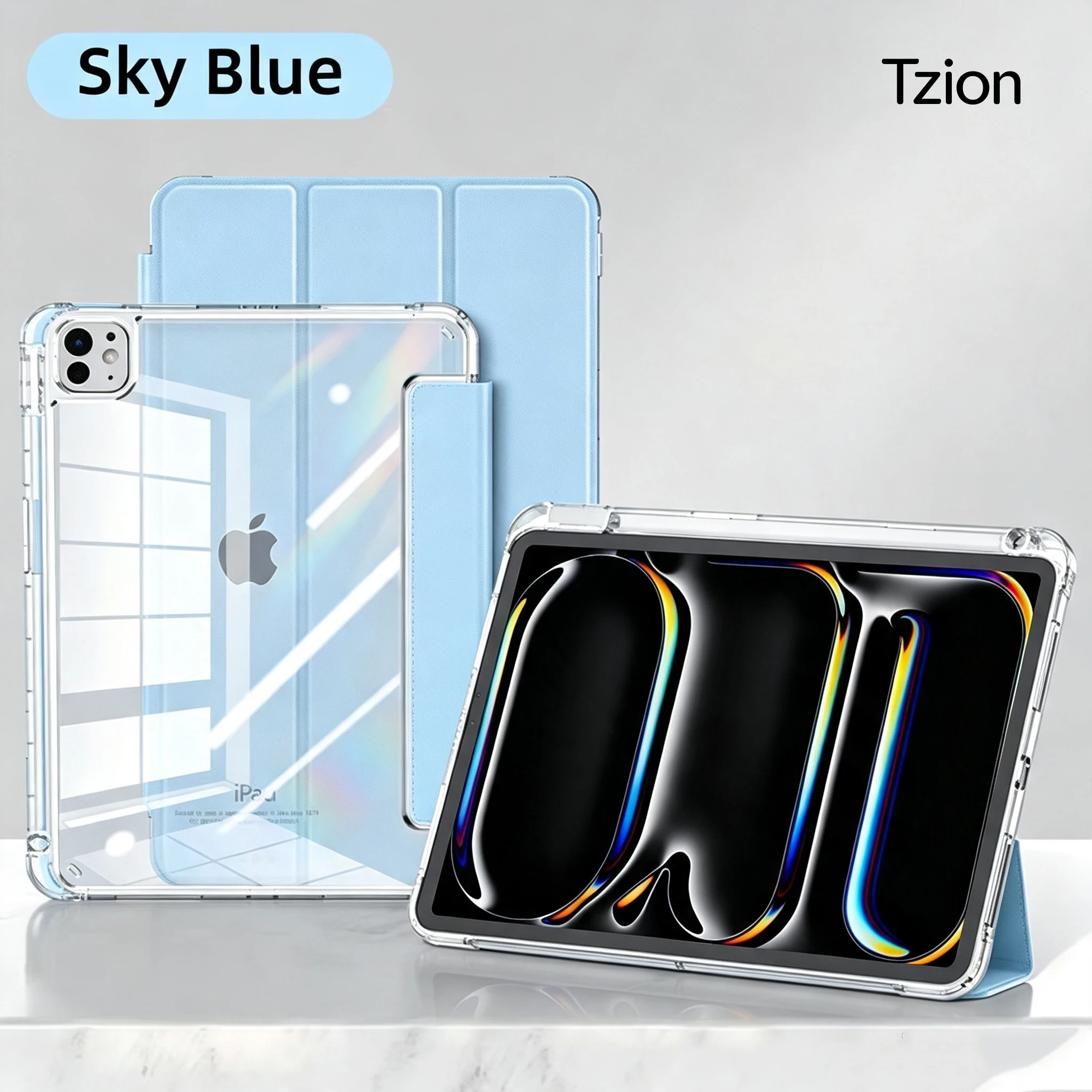For 2025 iPad Air 11 Case iPad 10th Generation 11th A16 9th Mini6 7 13in iPad Pro11 4 5 10.9in 12.9 M2 M3 M4 M5 Holder Case