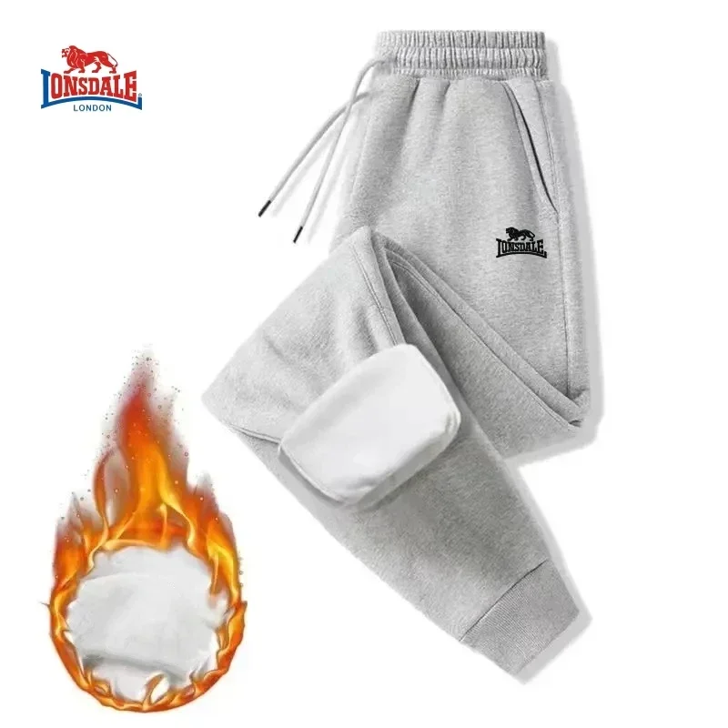 Men Winter Warm Fleece Pants Warm Thicken Lambswool Sweatpants Outdoor Leisure Thickened Jogging Drawstring Pants For Men