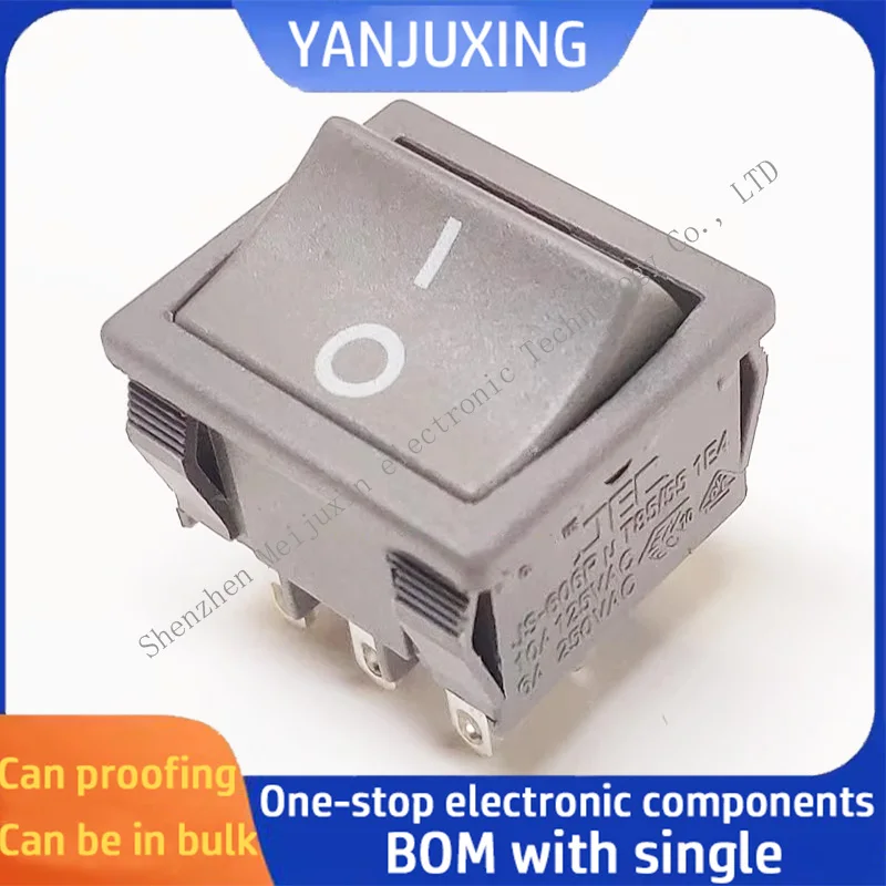 สวิตช์เรือ2สปีดสวิตช์เรือ JS-606P 7-PIN/6-PIN 1ชิ้น/ล็อตสวิตช์บิดสวิตช์สลับเถ้า