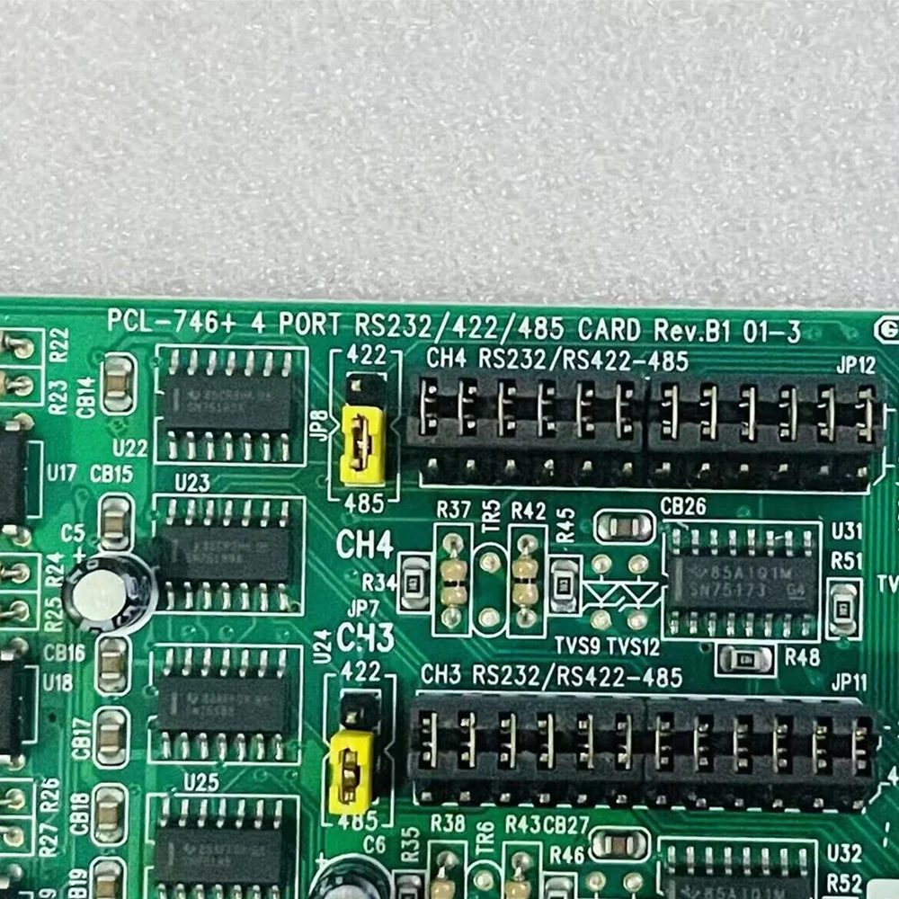 

NEW For Advantech 4-Port RS-232/422/485 REV B1 Capture Card PCL-746+