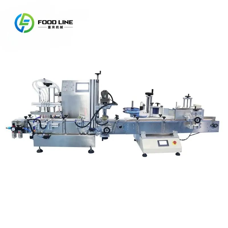 Desktop Automatic Bottle Filling Capping and Labeling Machine Water Bottle Filling Machine Liquid Filler