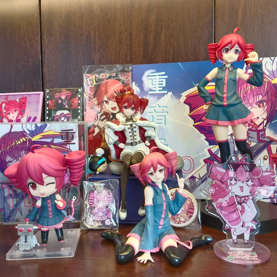 Original Utau Kasane Teto Premium Chokonose Action Figure PVC Model Collection Anime Figurine Birthday Gift