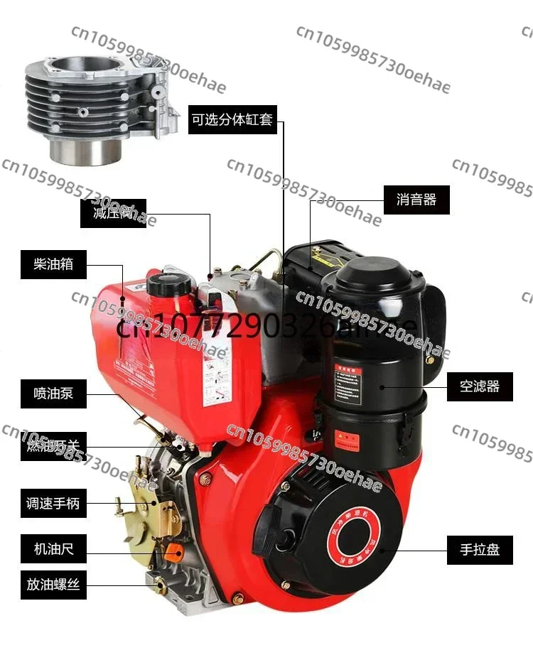 Diesel Engine 188f 186 Road Cutter 192 Sand Pump 9 12 16 Generator 178 Tiller Head