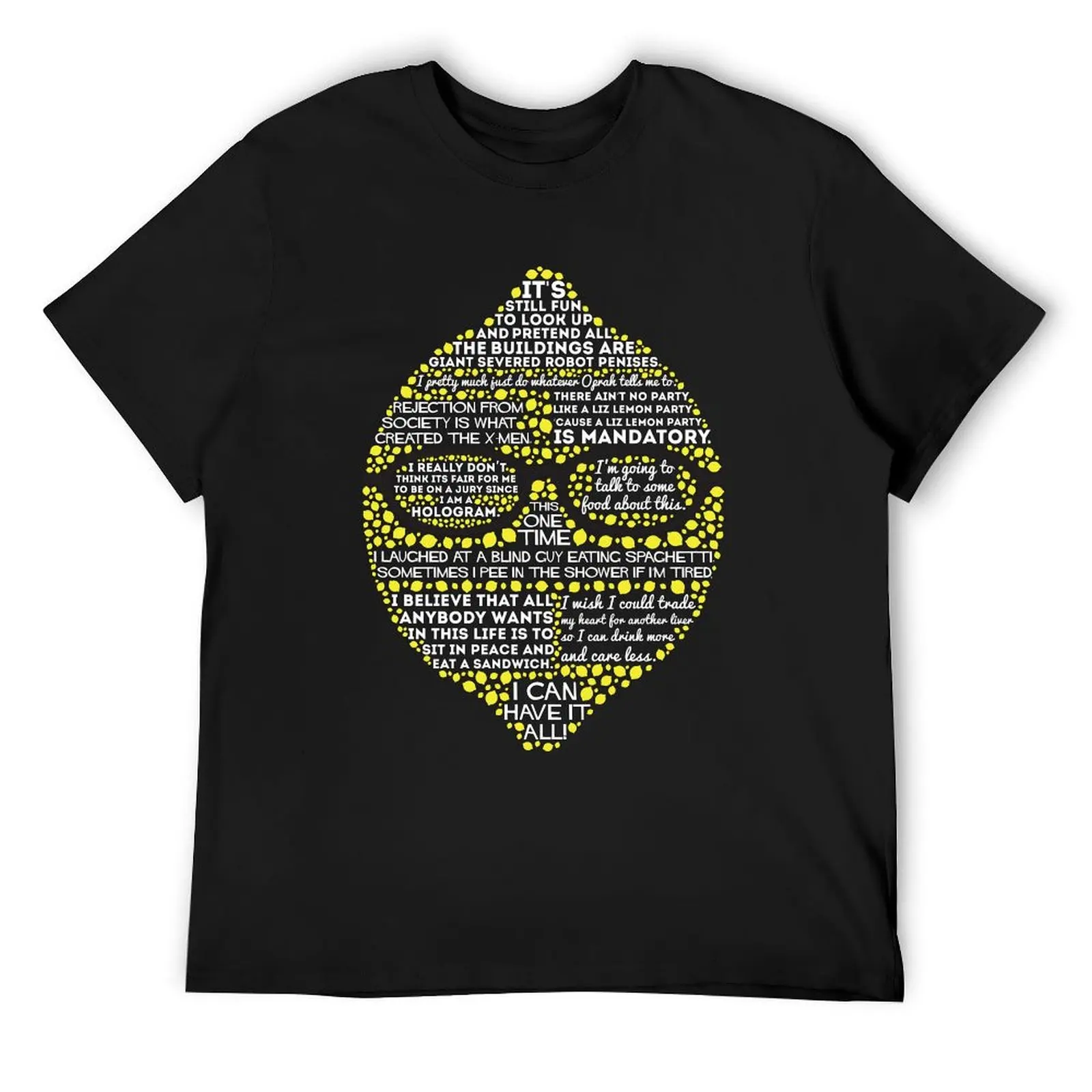 

Lemon T-Shirt quick drying Blouse cute clothes designer t shirt men