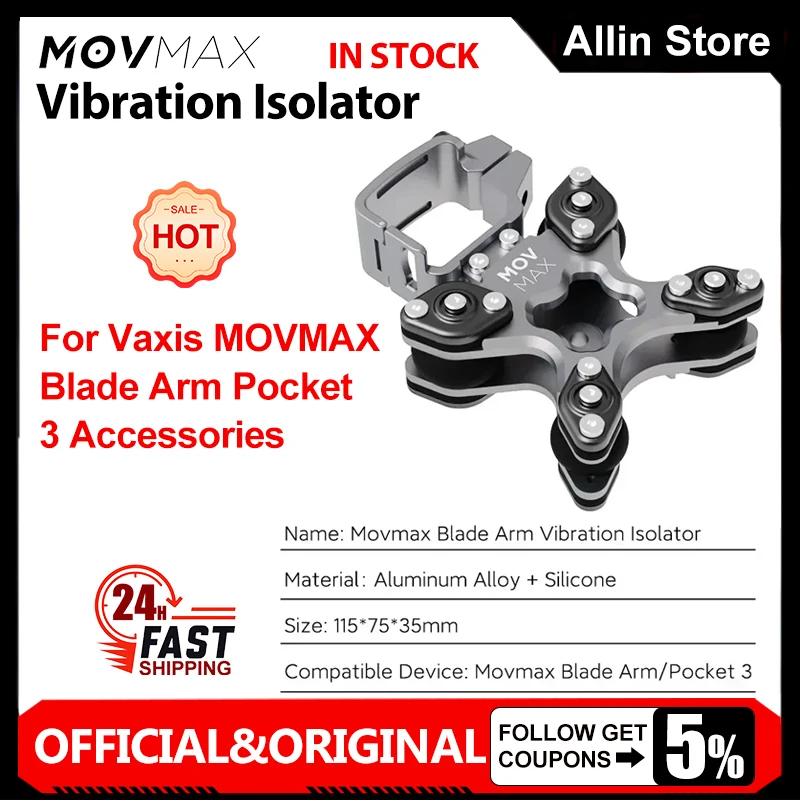 Vaxis MOVMAX Blade Arm Pocket 3 Accessories Hoop Connector phone holder mount clamp waterproof case carbon fiber extension rod