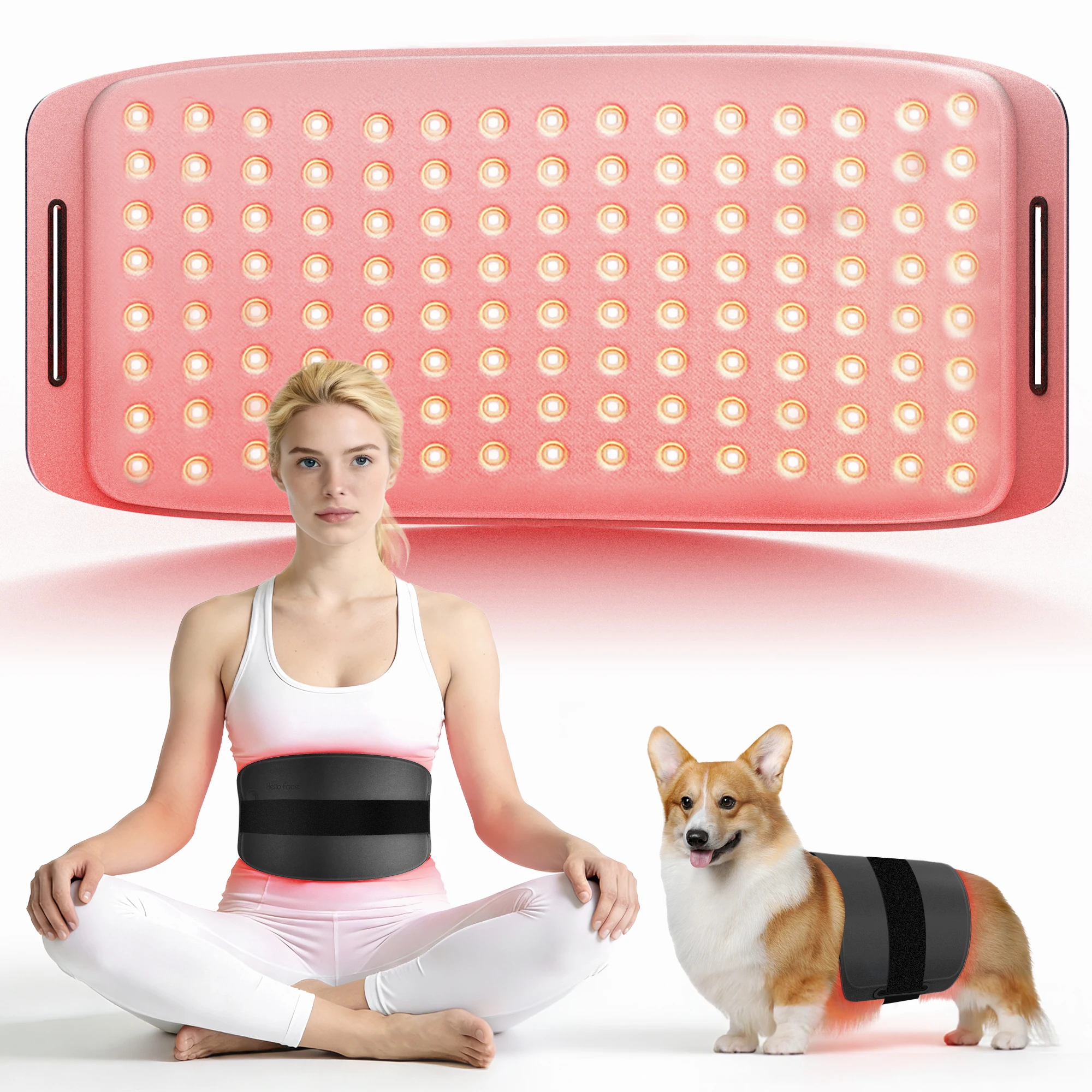 hello-face-foldable-matte-black-red-light-therapy-wrap-360-leds-850nm-infrared-joint-muscle-massage-belt-l120-pain-relief