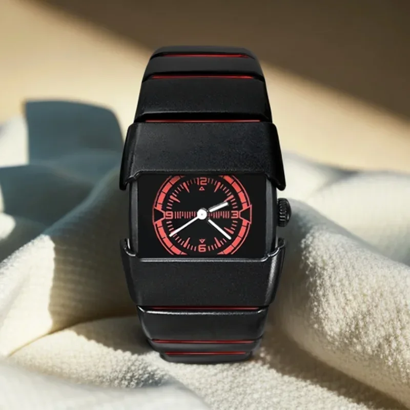 ساعة كوارتز بتصميم كريتيف إليني للرجال والنساء، ساعة عصرية للجنسين بنمط رياضي