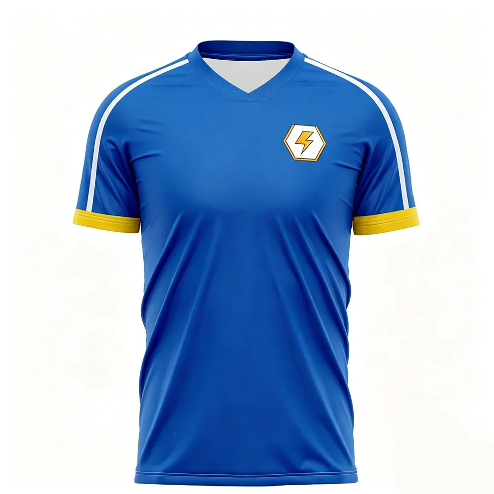 Inazuma Eleven Football Tee Customizable Loose O-neck Men's Jersey Short Sleeve Cosplay Graphic Print T-shirt Unisex Streetwear