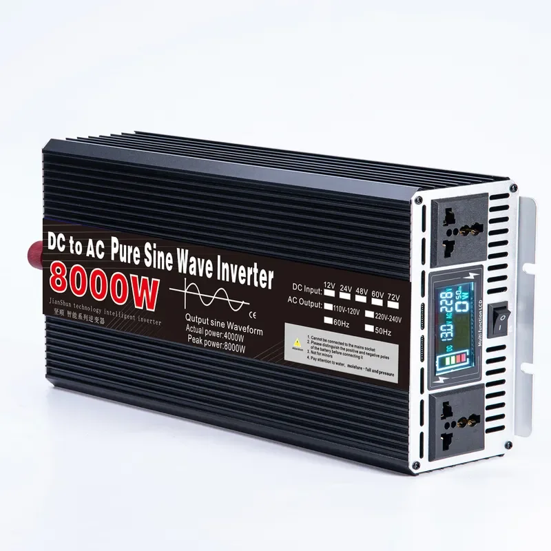 for high power pure sine wave inverter 12V 24V to 220V converter 3000W 4000W 5000W 6000W 8000W solar power system off grid