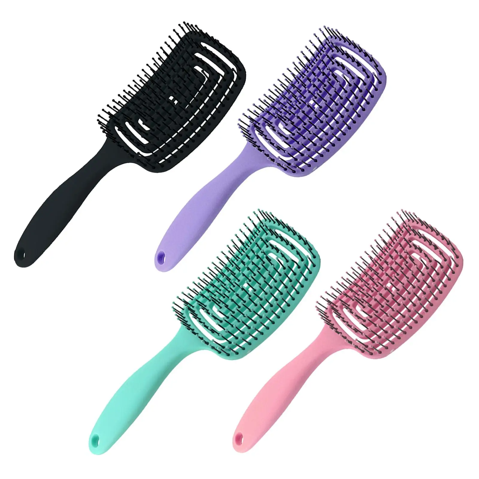 Spazzola per capelli districante spazzola per capelli ventilata curva pettini per parrucchieri