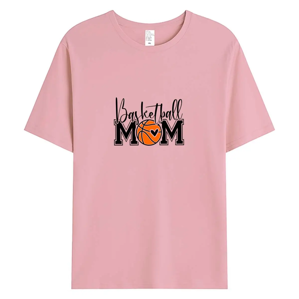 

Women T-shirts Woman Summer Tee 100% Cotton Short Sleeve Top New Basketball Mom Graphic T Shirts Female Oversized Tshirt
