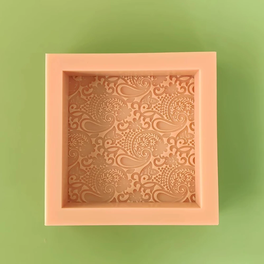 

Handmade Soap Food Grade Silicone Mold Aromatherapy Gypsum Mold DIY Tools 120x120x30MM LN076