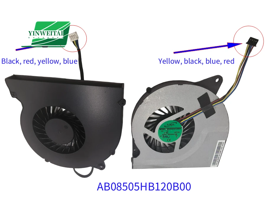 

Вентилятор для LENOVO IdeaPad Z710 Z710AT AB08505HX120B00 0Z710 DFS531005PL0T FCC2 1323-00JB000 AB08505HB120B00 5V 00Z710KS