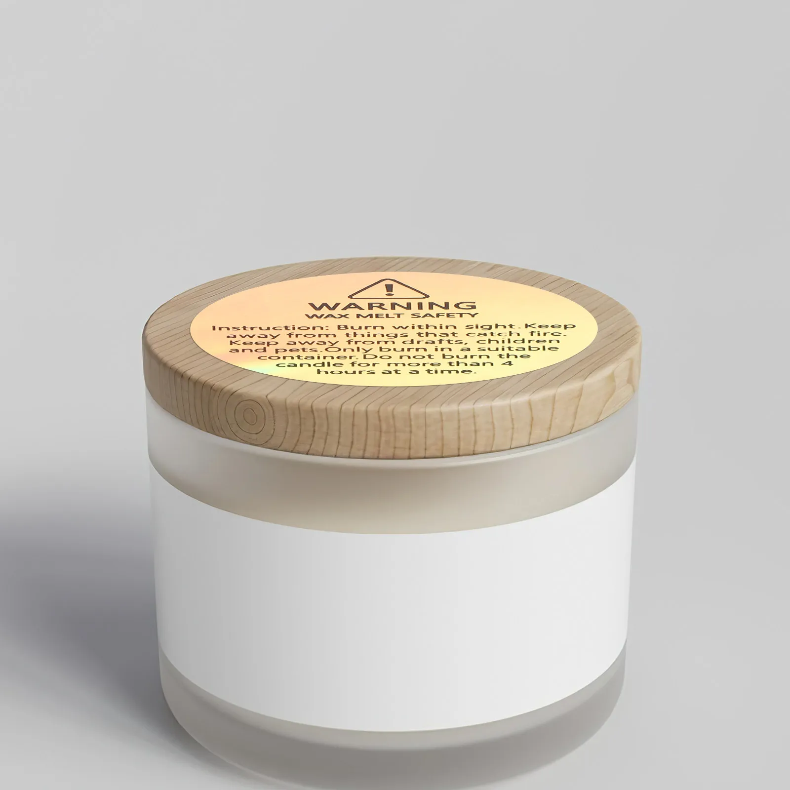 

10 Sheets Round Warning Labels Safety Stickers for Jar Packaging Wax Containers Adhesive Decals Easy Application Secure