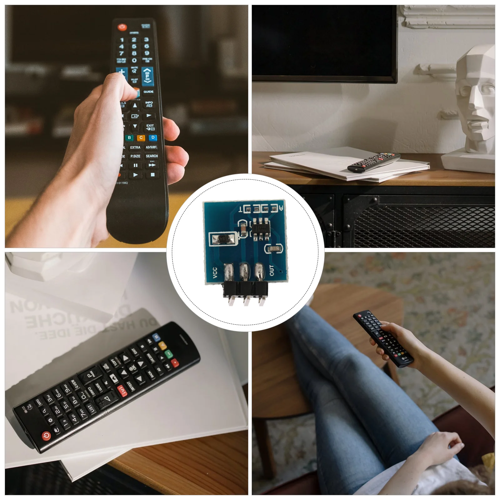 5 قطعة وحدة تبديل اللمس بالسعة قناة واحدة الاستشعار غير قفل زر اللمس لمشاريع Diy بها بنفسك لوحة زجاجية مخفية