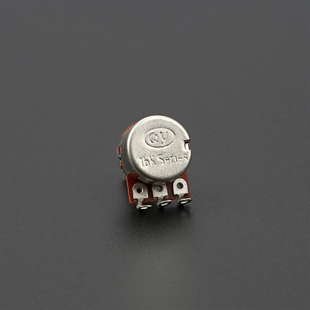 

Small Guitar Potentiometer 500k Linear Taper Short Shaft Volume Control Potentiometer Durable Metal Guitar Part