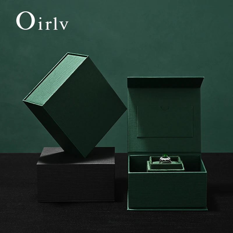 Oirlv Ring Box Ingeniously Designed with a Specialized Slot for Secure Jewelry Placement Boasting a Sophisticated Structure Gift