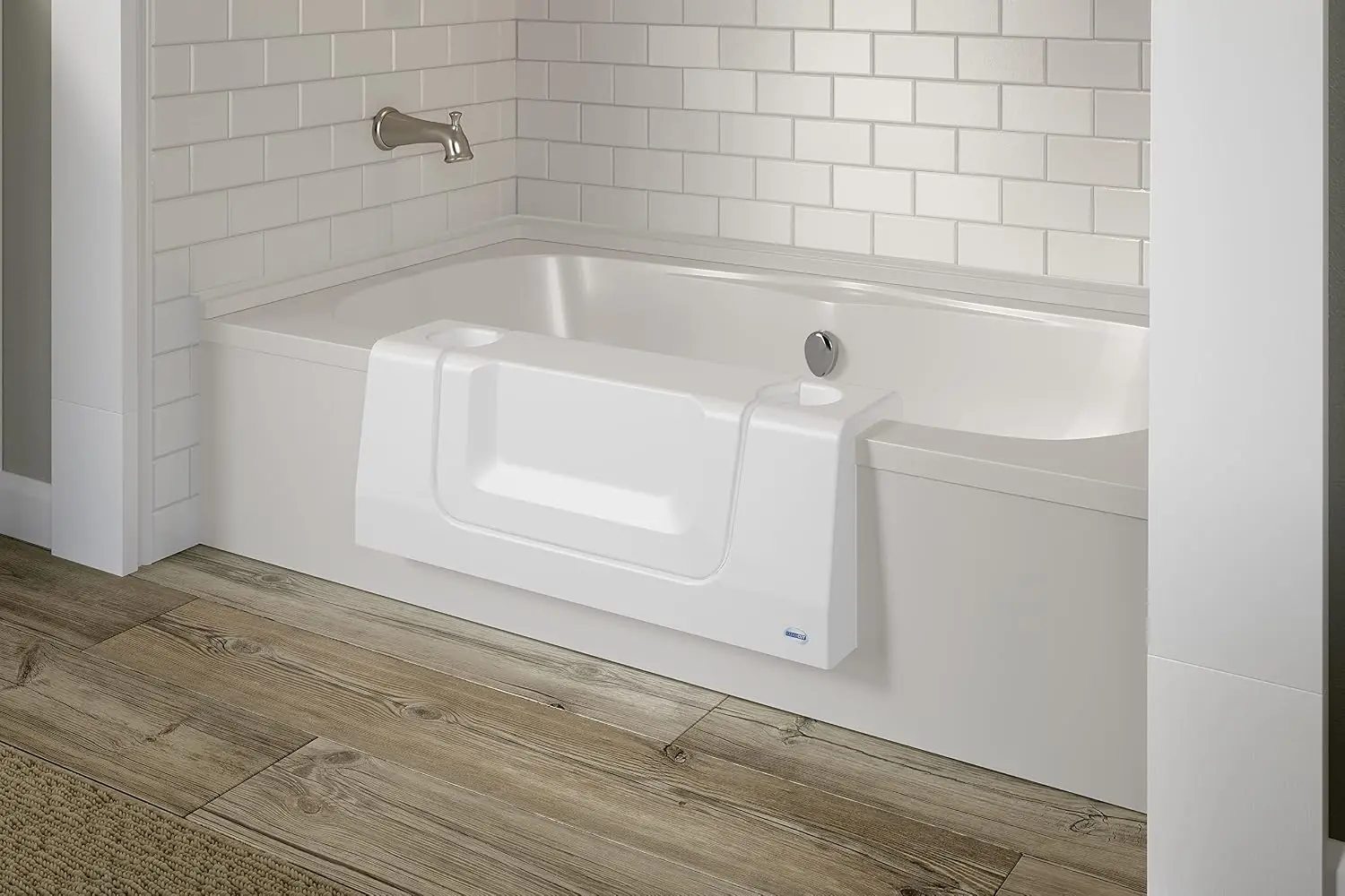 CleanCut Convertible Tub Conversion Kit, White Large | Affordable alternative to a full bathroom remodel or walk-in tub replacem