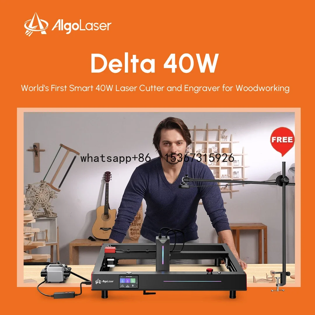 

Ortur aLaser 40W Smart Metal Colorful Mark Printer With Camera Off-line Woodworks Machine Laser Engraver 50mm Wood Cutter