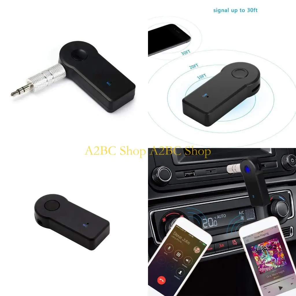 A2BC Wireless Bluetooth-compatible Music Receiver 3.5mm AUX Auto Transmitter