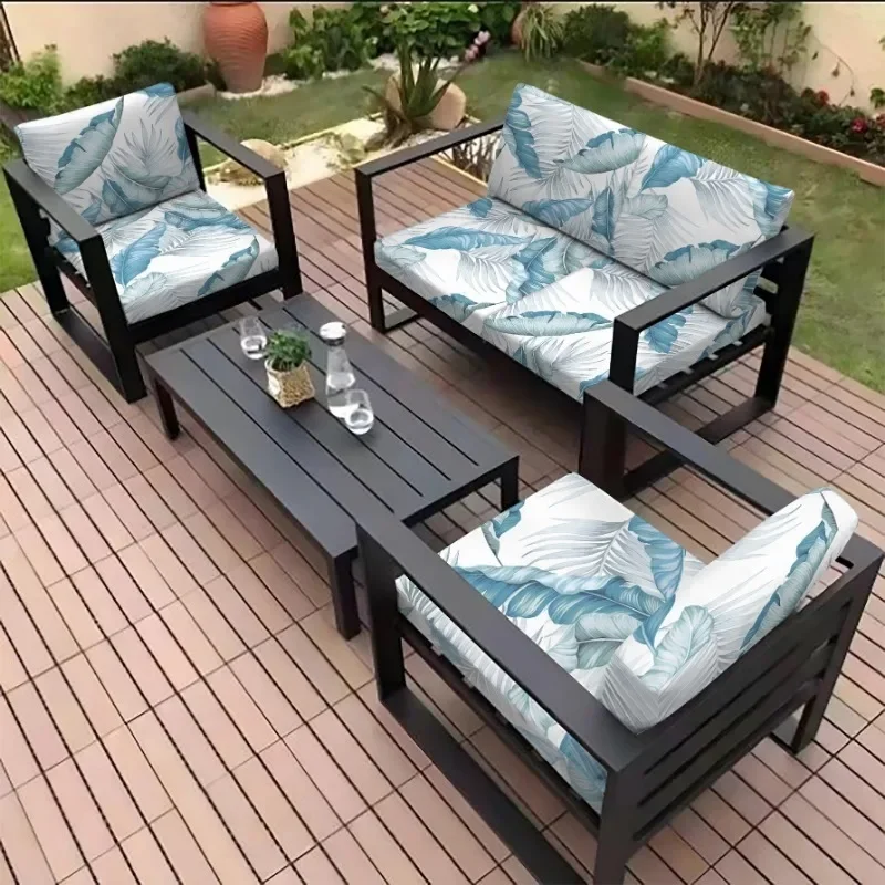 Non-Slip Outdoor Tropical Print Sofa Cushion Covers Furniture Protectors, Replacement for Individual Seat Cushions