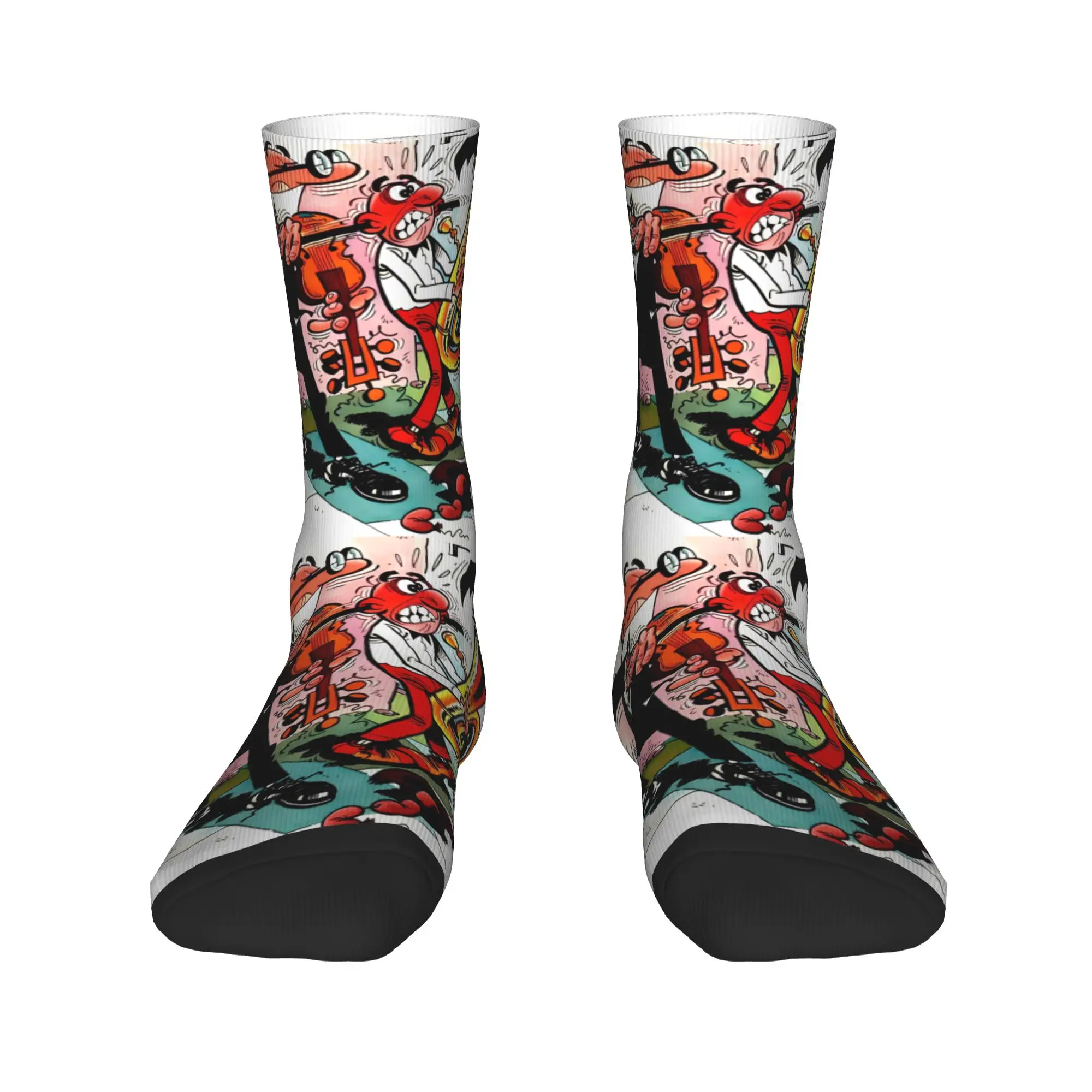 Mort & Phil Mortadelo y Filemón Socks Spring  Stockings Casual Couple Warm Soft Socks Design Running Anti Slip Socks