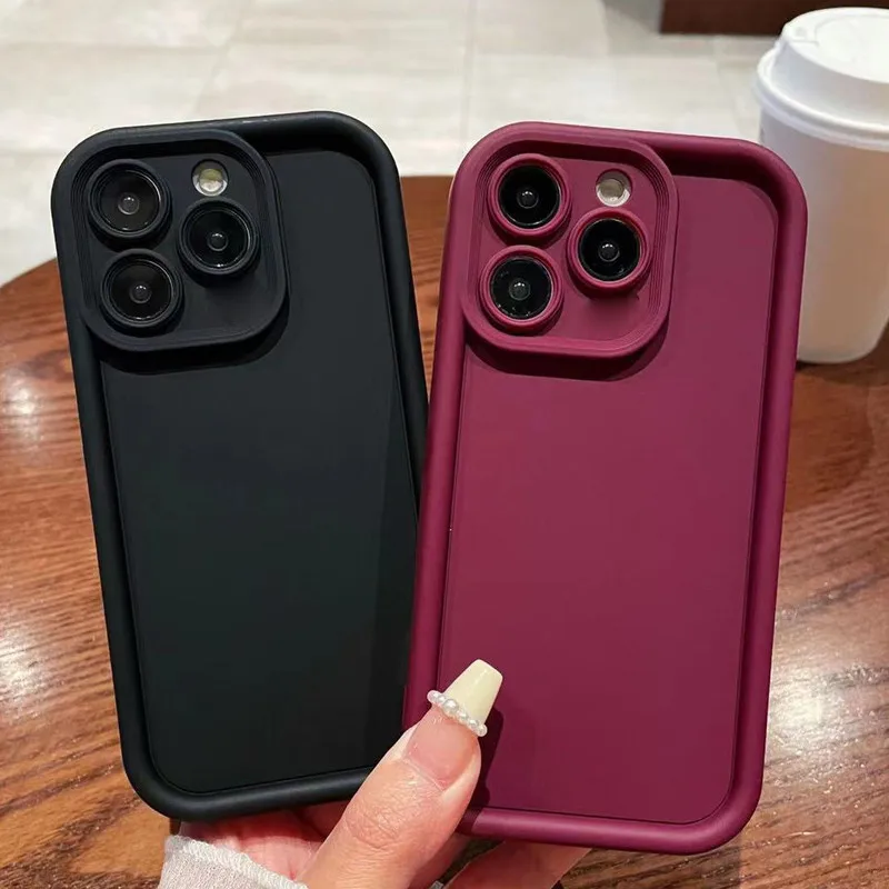 Phone Case For OPPO Realme C63 RMX3939 / C61 High Quality Matte TPU Full Protective Back Border Protection Cover