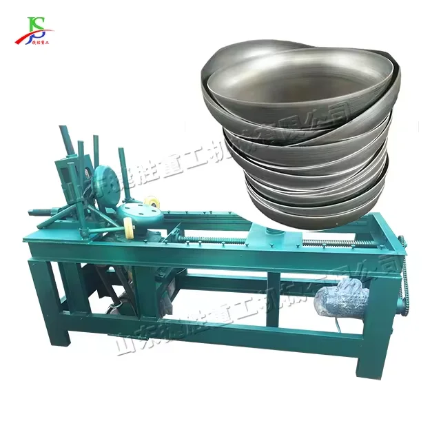 stainless steel boiler container edger Flat bottom round and tapered rolled edges Head spinning machine