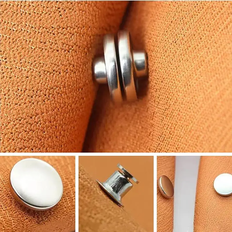 10/5 Pairs Curtain Magnetic Button Nail Free Detachable Window Curtain Close Magnet Buckle Adjustment Curtain Clip Accessories