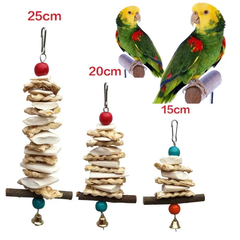 Cuttlefish Bone Bird Toys for Parrots Budgie Sepia Pets Perch Parakeet Cockatiel Cage Decoration Supplies Parrot Toys Pet Toys