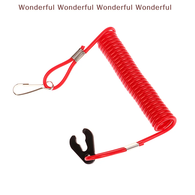 

Аварийная веревка пламени для лодочных моторов 2,0 м, ремешок безопасности двигателя подвесного мотора и выключатель остановки